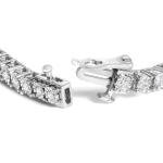 Haus of Brilliance .925 Sterling Silver 1.0 Cttw Lab Grown Diamond Illusion-Set Miracle Plate Tennis Bracelet (G-H Color, VS1-VS2 Clarity) - Size 7.25"