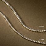 Amazon Essentials IGI Certified 2 Carat Lab Grown Diamond Tennis Bracelet in Solid Yellow 14K Gold - Gold Bracelet - Classic Tennis Bracelet for Women - Size 7 Inches