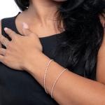 Amazon Essentials IGI Certified 2 Carat Lab Grown Diamond Tennis Bracelet in Solid Yellow 14K Gold - Gold Bracelet - Classic Tennis Bracelet for Women - Size 7 Inches