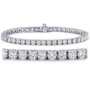 Houston Diamond District 2 Carat Classic Diamond Tennis Bracelet 14K White Gold Value Collection