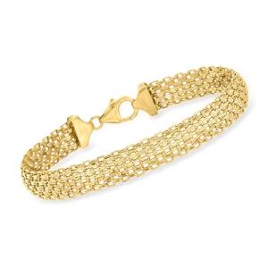 Ross-Simons Italian 14kt Yellow Gold Bismark-Link Bracelet. 7.5 inches