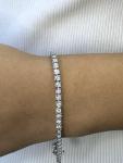Haus of Brilliance .925 Sterling Silver 1.0 Cttw Lab Grown Diamond Illusion-Set Miracle Plate Tennis Bracelet (G-H Color, VS1-VS2 Clarity) - Size 7.25"