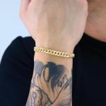 Nuragold 14k Real Yellow Gold Miami Cuban Link 6.5mm Chain Bracelet (7"-9") Italian Jewelry for Men & Women - 7"