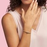 PANDORA Jewelry Moments Gold Clasp Charm Gold 14K Bracelet, 9.0"