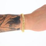 Nuragold 14k Real Yellow Gold Miami Cuban Link 6.5mm Chain Bracelet (7"-9") Italian Jewelry for Men & Women - 7"