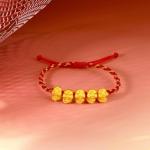 24CT Gold Snake Charm Bracelet for Women