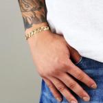 10k Yellow Gold Cuban Curb Link Chain Bracelet