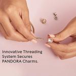 PANDORA Jewelry Moments Gold Clasp Charm Gold 14K Bracelet, 9.0"