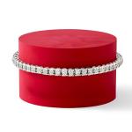 1.00 ct. Diamond Cluster Tennis Bracelet in Silver