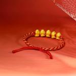 24CT Gold Snake Charm Bracelet for Women