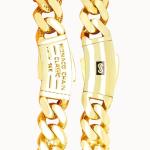 Nuragold 14k Real Yellow Gold Royal Monaco 7.5mm Miami Cuban Link Bracelet (7"-9") Italian Jewelry for Men & Women - 7.5"