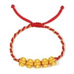 24CT Gold Snake Charm Bracelet for Women