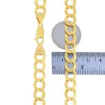 10k Yellow Gold Cuban Curb Link Chain Bracelet