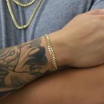 Nuragold 14k Real Yellow Gold Solid Miami Cuban Link 6mm Chain Bracelet (7"-9") Italian Jewelry for Men - 8.5"