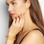 Ross-Simons Italian 14kt Yellow Gold Multi-Finish Jewelry Set: 6 Bangle Bracelets. 7 inches