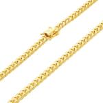Nuragold 14k Real Yellow Gold Solid Miami Cuban Link 6mm Chain Bracelet (7"-9") Italian Jewelry for Men - 8.5"