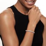 Bezel-Set Diamond Tennis Bracelet in Sterling Silver
