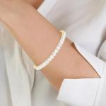 4 Carat Yellow Gold LAB GROWN Classic Diamond Tennis Bracelet 4 Prong Ultra Premium Collection (E-F Color, VS1-VS2 Clarity) - 7 Inches