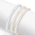 4 Carat Yellow Gold LAB GROWN Classic Diamond Tennis Bracelet 4 Prong Ultra Premium Collection (E-F Color, VS1-VS2 Clarity) - 7 Inches