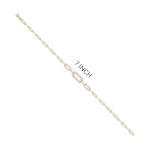 Natural Diamond Paperclip Link Bracelet in 14K Gold