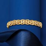 14kt Yellow Gold Byzantine Bracelet - 7 inches