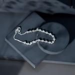 Lab Grown Diamond Chain Bracelet in White Gold
