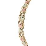 Leaf Bracelet in 10k Yellow and Pink Gold