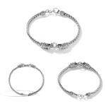 John Hardy Naga Bracelet with Blue Sapphire Eyes