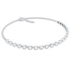 Lab Grown Diamond Chain Bracelet in White Gold