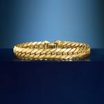 Italian 14kt Gold Cuban-Link Bracelet - 8 inches