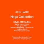 John Hardy Naga Bracelet with Blue Sapphire Eyes