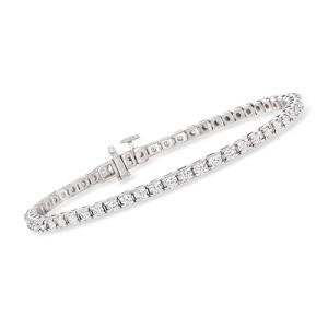 Ross-Simons 3.00 ct. t.w. Diamond Tennis Bracelet in Sterling Silver. 7 inches