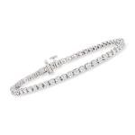 Diamond Tennis Bracelet in Sterling Silver, 3.00 ct