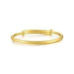 24K Gold Adjustable Polished Bangle for Everyone