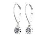 5 Carat 14K Platinum IGI Certified LAB-GROWN Round Diamond Earrings Bezel Set Lever Back Premium Collection (H-I Color, VS1-VS2 Clarity)