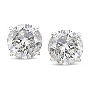 Amazon Essentials Certified White 14K Gold Diamond with Screw Back and Post Stud Earrings (0.5 cttw, J-K Color, I1-I2 Clarity) (previously Amazon Collection)