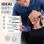 The Diamond Channel CERTIFIED 1 to 12 Carat LAB GROWN Solitaire Diamond Stud Earrings Round Cut 4 Prong Screw Back (F-G Color, VS1-VS2 Eye Clean Clarity)