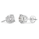 Amazon Essentials Certified White 14K Gold Diamond with Screw Back and Post Stud Earrings (0.5 cttw, J-K Color, I1-I2 Clarity) (previously Amazon Collection)