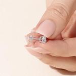 14K White Gold stud earrings With 2 Carat Lab Grown Diamond, IGI Certified LAB GROWN Diamond Earrings 4 Prong Push Back (E-F Color, VVS-VS), Stud Earrings For Women, Gift For Her