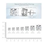 Natural Real 1 Carat TW White Gold Diamond Studs Earrings with Secure Screw Back for Women and Men