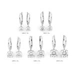 IGI Certified 2 Carat Lab Grown Diamond Dangle Drop Earrings for Women I 14k White Gold Earrings (G-H, VS1-VS2, 2 cttw) 4-Prong Set Brilliant Cut Diamond Leverback by Carbon Atelier