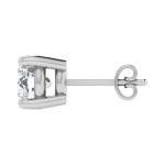 Shop QSE 2.00 Ct Certified Lab Grown Diamond Stud Earrings for Women 14k White Gold with Push Post Four Prong (E-F Color, VS Clarity)