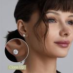 Gilded 2 Carat Total Weight IGI Certified Lab-Grown Diamond 14KT Yellow Gold Stud Earrings for Women| Hypoallergenic Fine Gold Jewelry | 4-Prong Basket, Screw Back Nut | VSI1 Clarity, E-F Color, Round Cut