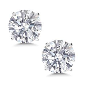 Gem Stone King 0.20 to 6 Cttw 14K Gold Lab Grown Diamond Stud Earrings | Gold Earrings For Women Men | E-F Color | VS1-VS2 Clarity