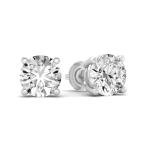 14K White Gold Lab Grown Diamond Stud Earrings