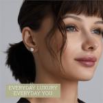 Gilded 2 Carat Total Weight IGI Certified Lab-Grown Diamond 14KT Yellow Gold Stud Earrings for Women| Hypoallergenic Fine Gold Jewelry | 4-Prong Basket, Screw Back Nut | VSI1 Clarity, E-F Color, Round Cut