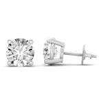 14K White Gold Lab Grown Diamond Stud Earrings