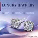 2 Carat Lab Grown Diamond Stud Earrings in White Gold