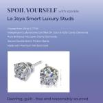2 Carat Lab Grown Diamond Stud Earrings in White Gold