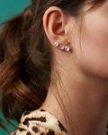 IGI Certified 2 Carat Lab Grown Diamond Round Stud Earrings for Women I 14k Yellow Gold Earrings (G-H, VS1-VS2, 2.00 cttw) 4-Prong Brilliant Cut Diamond I Push Back Studs by Carbon Atelier